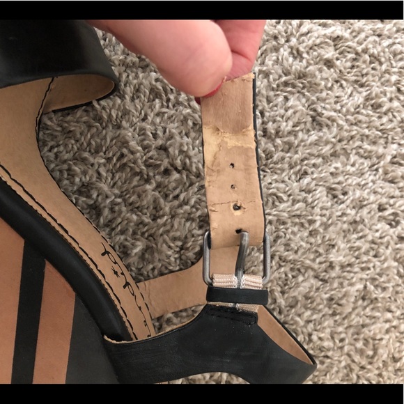 Splendid kika black and brown stripe wedge - Picture 6 of 7